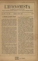 L'economista: gazzetta settimanale di scienza economica, finanza, commercio, banchi, ferrovie e degli interessi privati - A.18 (1891) n.870, 4 gennaio