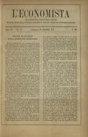 L'economista: gazzetta settimanale di scienza economica, finanza, commercio, banchi, ferrovie e degli interessi privati - A.16 (1889) n.804, 29 settembre