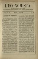 L'economista: gazzetta settimanale di scienza economica, finanza, commercio, banchi, ferrovie e degli interessi privati - A.17 (1890) n.840, 8 giugno