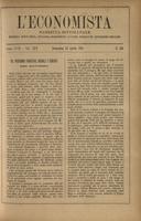 L'economista: gazzetta settimanale di scienza economica, finanza, commercio, banchi, ferrovie e degli interessi privati - A.18 (1891) n.884, 12 aprile