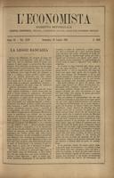 L'economista: gazzetta settimanale di scienza economica, finanza, commercio, banchi, ferrovie e degli interessi privati - A.20 (1893) n.1002, 16 luglio