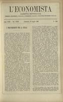 L'economista: gazzetta settimanale di scienza economica, finanza, commercio, banchi, ferrovie e degli interessi privati - A.23 (1896) n.1158, 12 luglio