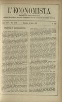L'economista: gazzetta settimanale di scienza economica, finanza, commercio, banchi, ferrovie e degli interessi privati - A.23 (1896) n.1140, 8 marzo