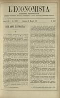 L'economista: gazzetta settimanale di scienza economica, finanza, commercio, banchi, ferrovie e degli interessi privati - A.23 (1896) n.1152, 31 maggio
