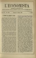 L'economista: gazzetta settimanale di scienza economica, finanza, commercio, banchi, ferrovie e degli interessi privati - A.25 (1898) n.1243, 27 febbraio