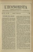 L'economista: gazzetta settimanale di scienza economica, finanza, commercio, banchi, ferrovie e degli interessi privati - A.25 (1898) n.1240, 6 febbraio