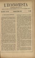 L'economista: gazzetta settimanale di scienza economica, finanza, commercio, banchi, ferrovie e degli interessi privati - A.26 (1899) n.1299, 26 marzo