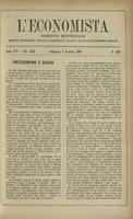 L'economista: gazzetta settimanale di scienza economica, finanza, commercio, banchi, ferrovie e degli interessi privati - A.25 (1898) n.1236, 9 gennaio