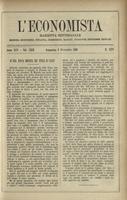 L'economista: gazzetta settimanale di scienza economica, finanza, commercio, banchi, ferrovie e degli interessi privati - A.25 (1898) n.1279, 6 novembre