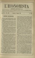 L'economista: gazzetta settimanale di scienza economica, finanza, commercio, banchi, ferrovie e degli interessi privati - A.25 (1898) n.1253, 8 maggio