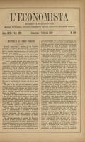 L'economista: gazzetta settimanale di scienza economica, finanza, commercio, banchi, ferrovie e degli interessi privati - A.26 (1899) n.1292, 5 febbraio