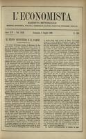 L'economista: gazzetta settimanale di scienza economica, finanza, commercio, banchi, ferrovie e degli interessi privati - A.25 (1898) n.1261, 3 luglio