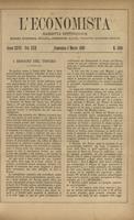 L'economista: gazzetta settimanale di scienza economica, finanza, commercio, banchi, ferrovie e degli interessi privati - A.26 (1899) n.1296, 5 marzo