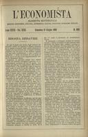 L'economista: gazzetta settimanale di scienza economica, finanza, commercio, banchi, ferrovie e degli interessi privati - A.27 (1900) n.1362, 10 giugno