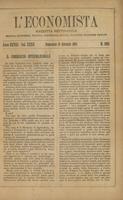 L'economista: gazzetta settimanale di scienza economica, finanza, commercio, banchi, ferrovie e degli interessi privati - A.28 (1901) n.1393, 13 gennaio