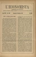 L'economista: gazzetta settimanale di scienza economica, finanza, commercio, banchi, ferrovie e degli interessi privati - A.26 (1899) n.1334, 26 novembre
