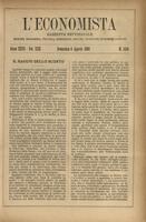 L'economista: gazzetta settimanale di scienza economica, finanza, commercio, banchi, ferrovie e degli interessi privati - A.26 (1899) n.1318, 6 agosto