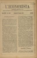 L'economista: gazzetta settimanale di scienza economica, finanza, commercio, banchi, ferrovie e degli interessi privati - A.27 (1900) n.1389, 16 dicembre