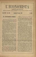 L'economista: gazzetta settimanale di scienza economica, finanza, commercio, banchi, ferrovie e degli interessi privati - A.26 (1899) n.1321, 27 agosto