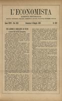 L'economista: gazzetta settimanale di scienza economica, finanza, commercio, banchi, ferrovie e degli interessi privati - A.26 (1899) n.1307, 21 maggio
