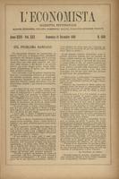 L'economista: gazzetta settimanale di scienza economica, finanza, commercio, banchi, ferrovie e degli interessi privati - A.26 (1899) n.1339, 31 dicembre