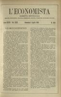 L'economista: gazzetta settimanale di scienza economica, finanza, commercio, banchi, ferrovie e degli interessi privati - A.27 (1900) n.1353, 8 aprile