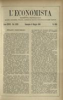 L'economista: gazzetta settimanale di scienza economica, finanza, commercio, banchi, ferrovie e degli interessi privati - A.27 (1900) n.1358, 13 maggio