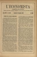 L'economista: gazzetta settimanale di scienza economica, finanza, commercio, banchi, ferrovie e degli interessi privati - A.26 (1899) n.1332, 12 novembre