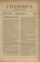 L'economista: gazzetta settimanale di scienza economica, finanza, commercio, banchi, ferrovie e degli interessi privati - A.26 (1899) n.1329, 22 ottobre