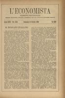 L'economista: gazzetta settimanale di scienza economica, finanza, commercio, banchi, ferrovie e degli interessi privati - A.26 (1899) n.1328, 15 ottobre