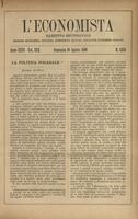 L'economista: gazzetta settimanale di scienza economica, finanza, commercio, banchi, ferrovie e degli interessi privati - A.26 (1899) n.1320, 20 agosto