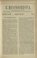 L'economista: gazzetta settimanale di scienza economica, finanza, commercio, banchi, ferrovie e degli interessi privati - A.27 (1900) n.1367, 15 luglio