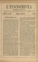 L'economista: gazzetta settimanale di scienza economica, finanza, commercio, banchi, ferrovie e degli interessi privati - A.26 (1899) n.1313, 2 luglio
