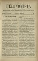 L'economista: gazzetta settimanale di scienza economica, finanza, commercio, banchi, ferrovie e degli interessi privati - A.27 (1900) n.1352, 1 aprile
