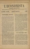L'economista: gazzetta settimanale di scienza economica, finanza, commercio, banchi, ferrovie e degli interessi privati - A.28 (1901) n.1395, 27 gennaio
