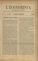 L'economista: gazzetta settimanale di scienza economica, finanza, commercio, banchi, ferrovie e degli interessi privati - A.26 (1899) n.1322, 3 settembre