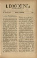 L'economista: gazzetta settimanale di scienza economica, finanza, commercio, banchi, ferrovie e degli interessi privati - A.26 (1899) n.1310, 11 giugno