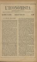 L'economista: gazzetta settimanale di scienza economica, finanza, commercio, banchi, ferrovie e degli interessi privati - A.28 (1901) n.1399, 24 febbraio