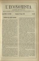 L'economista: gazzetta settimanale di scienza economica, finanza, commercio, banchi, ferrovie e degli interessi privati - A.27 (1900) n.1363, 17 giugno