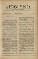 L'economista: gazzetta settimanale di scienza economica, finanza, commercio, banchi, ferrovie e degli interessi privati - A.28 (1901) n.1411, 19 maggio