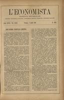 L'economista: gazzetta settimanale di scienza economica, finanza, commercio, banchi, ferrovie e degli interessi privati - A.28 (1901) n.1405, 7 aprile