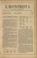 L'economista: gazzetta settimanale di scienza economica, finanza, commercio, banchi, ferrovie e degli interessi privati - A.28 (1901) n.1408, 28 aprile