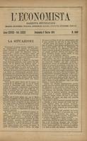 L'economista: gazzetta settimanale di scienza economica, finanza, commercio, banchi, ferrovie e degli interessi privati - A.28 (1901) n.1400, 3 marzo