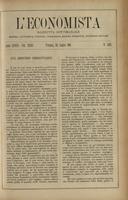 L'economista: gazzetta settimanale di scienza economica, finanza, commercio, banchi, ferrovie e degli interessi privati - A.28 (1901) n.1421, 28 luglio