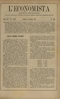 L'economista: gazzetta settimanale di scienza economica, finanza, commercio, banchi, ferrovie e degli interessi privati - A.30 (1903) n.1499, 25 gennaio