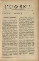 L'economista: gazzetta settimanale di scienza economica, finanza, commercio, banchi, ferrovie e degli interessi privati - A.28 (1901) n.1419, 14 luglio