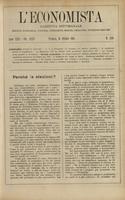 L'economista: gazzetta settimanale di scienza economica, finanza, commercio, banchi, ferrovie e degli interessi privati - A.31 (1904) n.1589, 16 ottobre