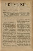 L'economista: gazzetta settimanale di scienza economica, finanza, commercio, banchi, ferrovie e degli interessi privati - A.31 (1904) n.1569, 29 maggio