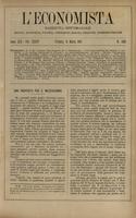 L'economista: gazzetta settimanale di scienza economica, finanza, commercio, banchi, ferrovie e degli interessi privati - A.30 (1903) n.1506, 15 marzo