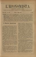 L'economista: gazzetta settimanale di scienza economica, finanza, commercio, banchi, ferrovie e degli interessi privati - A.31 (1904) n.1566, 8 maggio
